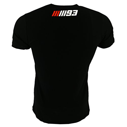 Pritelli 1833012/M Marc Marquez 93 Moto GP Helmet Camiseta Oficial 2018, Negro