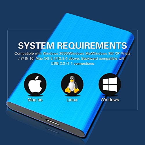 Prode Disco Duro Externo Portátil 2.5" USB3.0 SATA HDD Almacenamiento para PC y Mac Xbox360 (1TB, Negro)