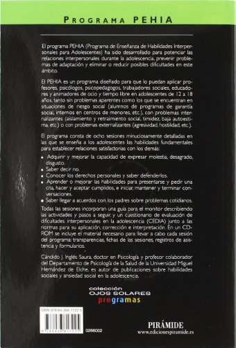 PROGRAMA PEHIA. Enseñanza de habilidades interpersonales para adolescentes (Ojos Solares - Programas)