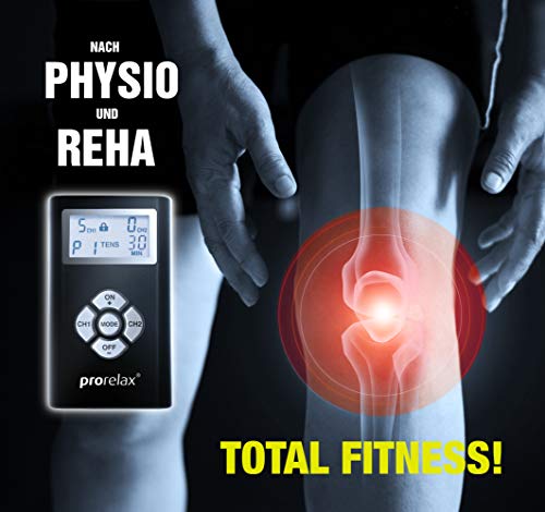 Prorelax 48903 - Duo"Blackline" Aparato de Masaje Ems + Tens, Estimulación Eléctrica