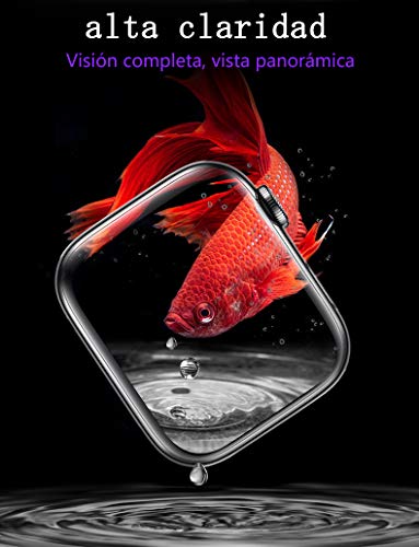 Protector de Pantalla para Apple Watch 6 Watch 5/Watch 4 40mm,[2 Pack],3D Cobertura Completa HD-Clear Cristal Templado Película de Vidrio i-watch6/5/4