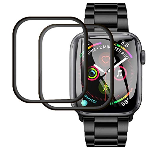 Protector de Pantalla para Apple Watch 6 Watch 5/Watch 4 40mm,[2 Pack],3D Cobertura Completa HD-Clear Cristal Templado Película de Vidrio i-watch6/5/4