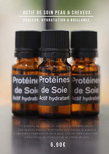Proteína de seda, 10 ml.Producto activo que da brillo, hidrata, alisa y moldea.