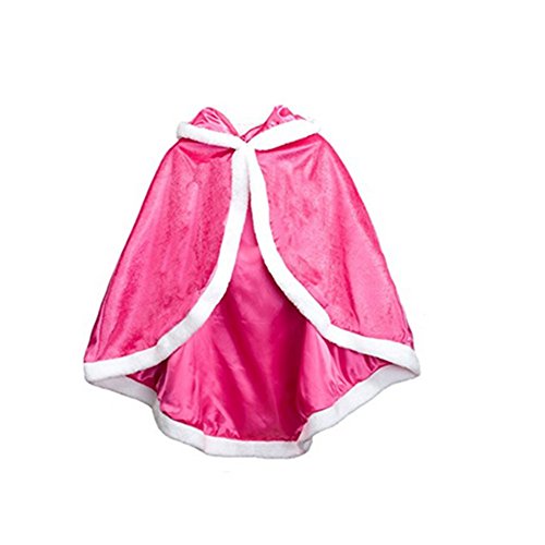 Proumhang Disfraz de Princesa Capa de Princesa para Niñas Disfraces para Halloween Trajes de Navidad Rosado 130 para 5-6 años