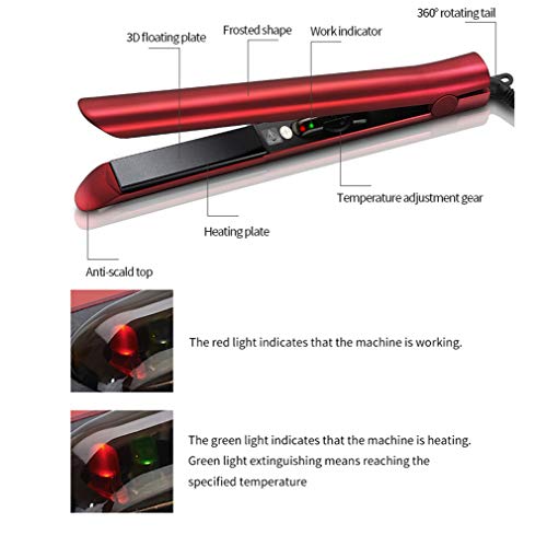 Ptc Calefacción Promoción Venta al por mayor Férula para el cabello Ion Perm 1 pulgada Tamaño de la placa Termostática Cerámica Plancha de pelo Plancha de pelo Rizador Herramienta de peinado,Púrpura