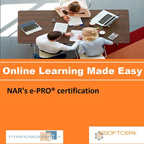 PTNR01A998WXY NAR's e-PRO certification Online Certification Video Learning Made Easy