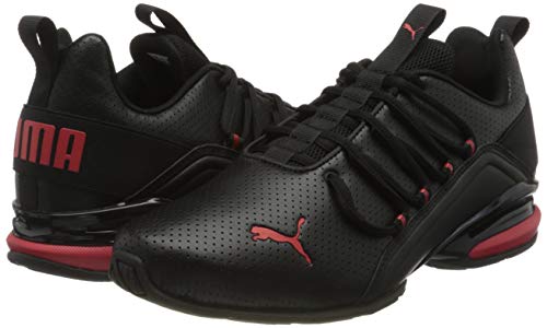 PUMA AXELION Perf, Zapatillas para Correr de Carretera para Hombre, Negro Black/High Risk Red, 43 EU