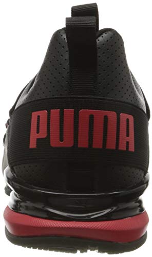 PUMA AXELION Perf, Zapatillas para Correr de Carretera para Hombre, Negro Black/High Risk Red, 45 EU