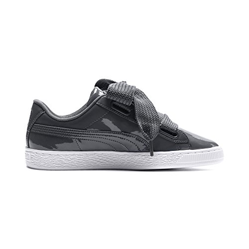 PUMA Basket Heart Patent WN'S, Zapatillas para Mujer, Gris (Iron Gate/Iron Gate), 38 EU