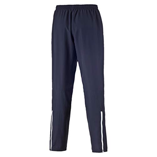 PUMA Hose Leisure Pants - Pantalones de fitness para hombre, New Navy/white, L (Talla de fabricante : L)