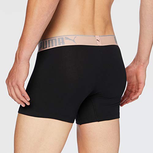 PUMA Lifestyle Sueded Cotton Men's Boxers (3 Pack) Calzoncillos, Agua de Rosas, S para Hombre