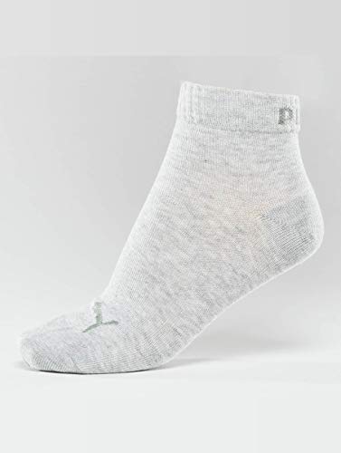 Puma Quarter Plain, Calcetín Unisex Adulto, Gris (Anthraci/L Mel Grey), 35-38, (Pack de 3)