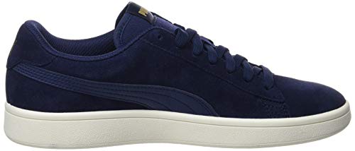 PUMA Smash V2, Zapatillas Unisex Adulto, Azul (Peacoat Team Gold/Whisper White), 44 EU