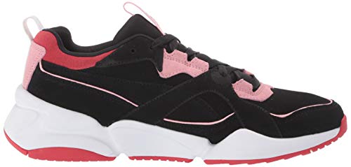 PUMA Women's Sneaker, Black-Candy Pink, 8 B (M)