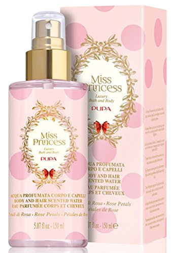 Pupa Miss Princess agua perfumada pétalos de rosa cuerpo y cabello – 180 gr