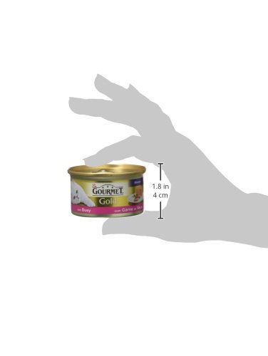 Purina Gourmet Gold Mousse comida para gatos con Buey 24 x 85 g