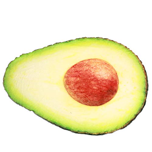 QCZJ Manta Gigante de Aguacate, cómoda y Suave Manta Irregular Novedad para Cama y sofá, Toalla de Felpa de Franela para Adultos y niños, Avocado, Medium
