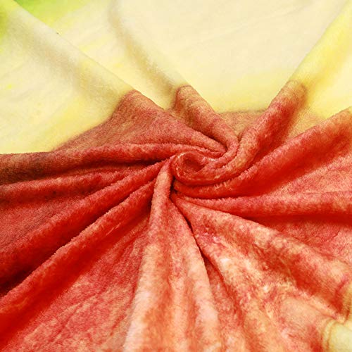 QCZJ Manta Gigante de Aguacate, cómoda y Suave Manta Irregular Novedad para Cama y sofá, Toalla de Felpa de Franela para Adultos y niños, Avocado, Medium