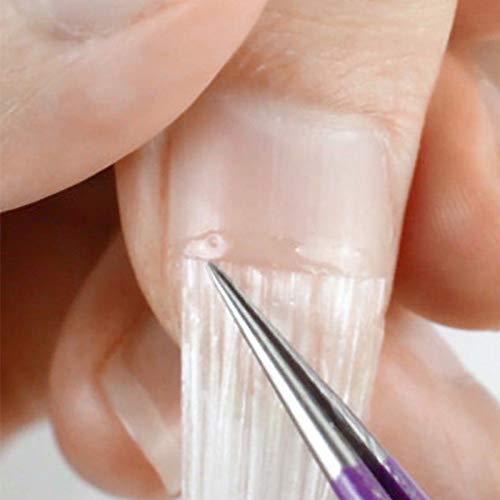 Qiao Nai fibra de vidrio de uñas para Nail Art Gel de extensión rápida de uñas de acrílico blanco Herramienta de construcción con raspador de uñas de acrílico Salon herramienta (1.5m)