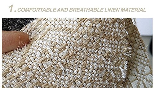 QiCheng & LYS Plantilla de lino transpirable unisex, plantilla de bambú de lino antideslizante de doble cara 2 pares (42 EU 26 lino)