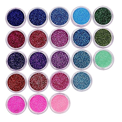 QIMEIYA 48 colores polvo para uñas purpurina brillos decoración 3d glitter nail art manicura