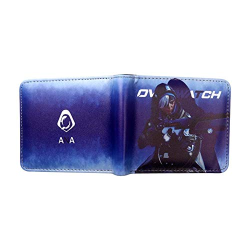 Qinxiaoyou OW 07 - Cartera para Hombre, diseño de Overwatch W-1.