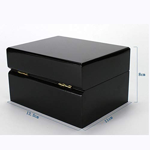 QLJJ Cajas de Reloj Relojes de Madera Individuales exhibición de la joyería Caja de Almacenamiento Negro de Gama Alta exhibición del Reloj Relojes Mostrar y Caja de Almacenamiento