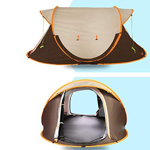 Qnlly Pop-up automático, 3 Personas, Profesional, Impermeable, a Prueba de Viento, protección UV, Tienda de campaña, Gran Mirador, Tienda de Playa