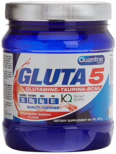 Quamtrax Nutrition Gluta 5, Sabor Fresa Plátano - 400 gr