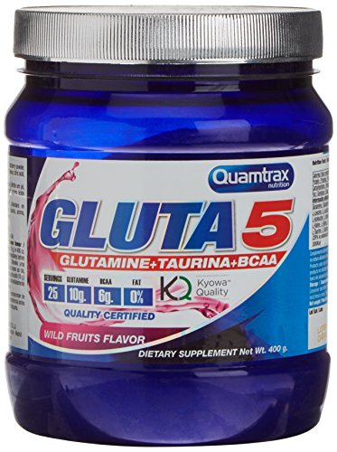 Quamtrax Nutrition Gluta 5, Sabor Frutas del Bosque - 400 gr
