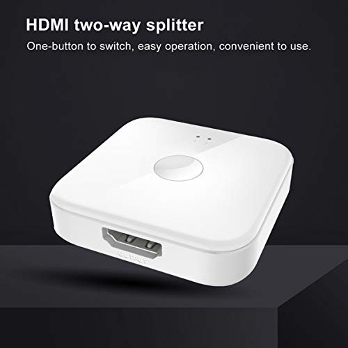 Queen.Y Divisor Hdmi 2X1 4K Conmutador Hdmi Bidireccional Adaptador Divisor de Pantalla HD para iOS/Windows/Linux