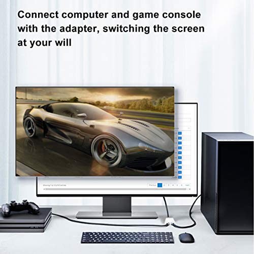 Queen.Y Divisor Hdmi 2X1 4K Conmutador Hdmi Bidireccional Adaptador Divisor de Pantalla HD para iOS/Windows/Linux