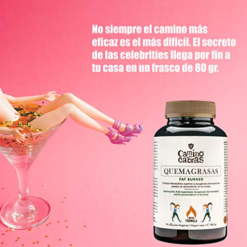 Quemagrasas potente para Adelgazar. Fat Burner de Alto impacto. Antioxidante natural. Nueva Fórmula Registrada con Elevada concentración de activos, Vitaminas y Minerales.