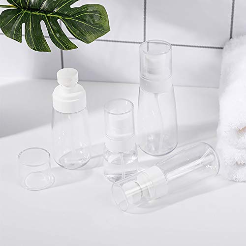 Queta Botella de Spray Transparente, 30 ml Bote Spray Portátil de Viaje Botella de Aerosol Vacío, Pulverizador de Líquido Maquillaje 2PCS