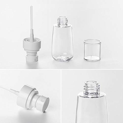 Queta Botella de Spray Transparente, 30 ml Bote Spray Portátil de Viaje Botella de Aerosol Vacío, Pulverizador de Líquido Maquillaje 2PCS