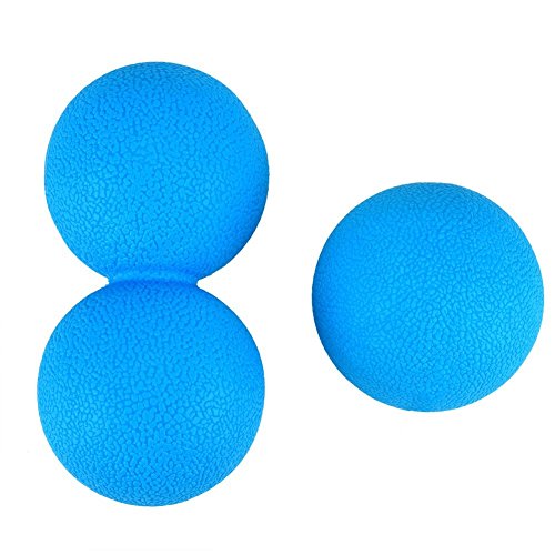 Queta Masaje Duo pelota de masaje rollo Fascia pelota automasaje para Fascia Entrenamiento Dolor Tratamiento Trigger punto Terapia de cuello, espalda, brazos y Wade etc.