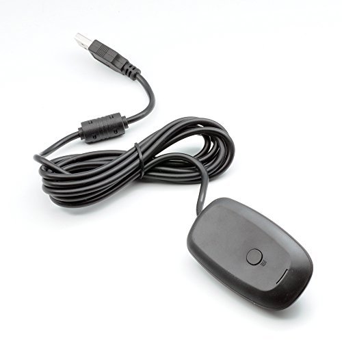 QUMOX Adaptador Receptor de Juego Control USB Inalámbrico Xbox 360 para PC Windows 7 / Vista/XP Color Negro