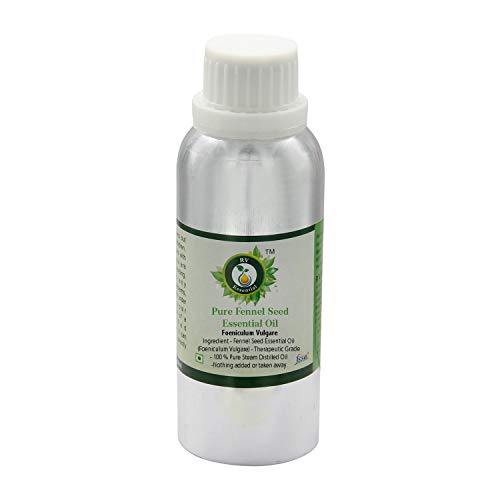 R V Essential Pura semillas de hinojo 1250ml Aceite Esencial (42 oz)- Foeniculum vulgare (100% puro y natural de Grado Terapéutico) Pure Fennel Seed Essential Oil