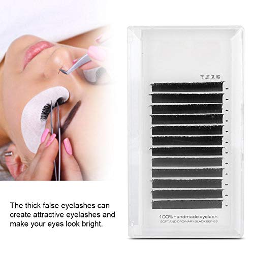 Racimos de pestañas postizas negras con doble punta en V, conjuntos de pestañas postizas naturales de injerto suave y cómodo