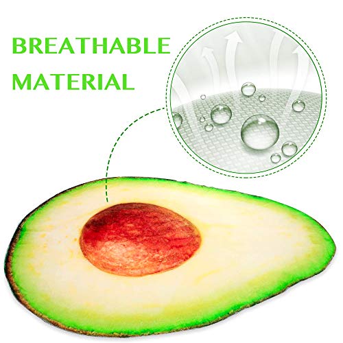 RAINBEAN Manta de Aguacate, Linda Comida de Fruta. Aguacate Gigante. Manta Irregular Portátil y Suave para Cama y Sofá, Toalla de Franela para Adultos y Niños-60IN