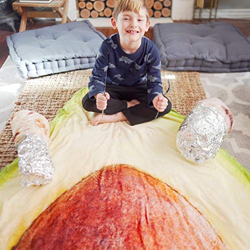 RAINBEAN Manta de Aguacate, Linda Comida de Fruta. Aguacate Gigante. Manta Irregular Portátil y Suave para Cama y Sofá, Toalla de Franela para Adultos y Niños-60IN