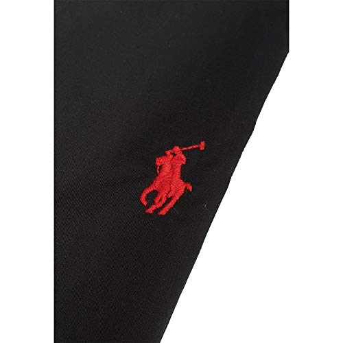 Ralph Lauren - Camisa de manga larga para hombre – Classic Fit – Negro con logotipo rojo Negro M