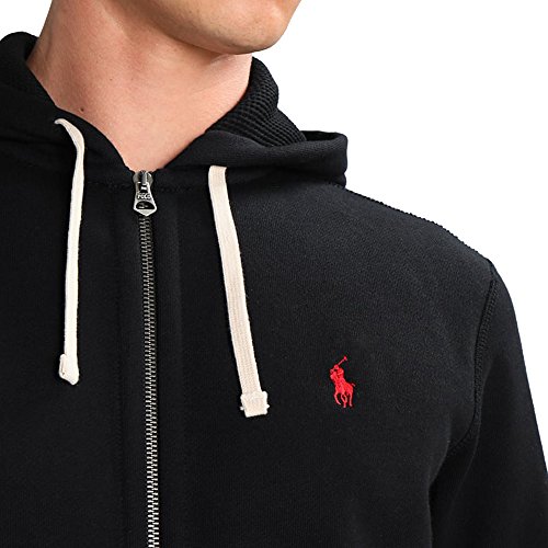 Ralph Lauren Double Tech Hood Sudadera con Cremallera (M, Black)