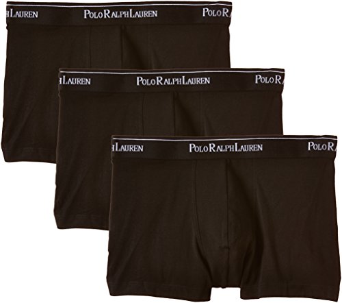 Ralph Lauren - Pack x 3 Bóxers para hombre, Negro (3Pk Polo Blk/Polo Blk/Polo Blk), Large