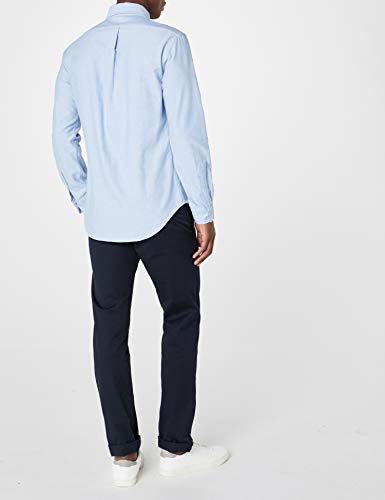 Ralph Lauren Slim Fit BD Ppc Camisa de Vestir, Azul (BSR Blue B4060), Large (Talla del Fabricante: 40) para Hombre