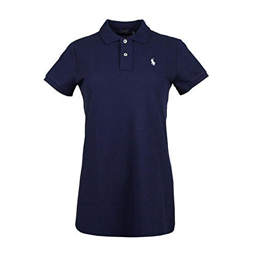 Ralph Lauren - Vestido de malla para mujer azul marino S