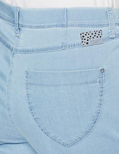 Raphaela by Brax Laura Bermuda | Super Slim | 12-6207 Vaqueros Skinny, Azul (Sun Bleached 29), W40/L32 (Talla del Fabricante: 50) para Mujer