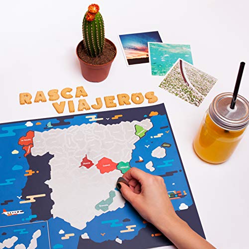 Rasca Viajeros Mapa rascable España
