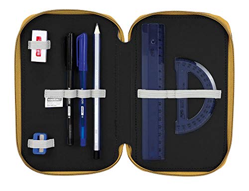 Real Madrid CF Plumier Triple Estuche con 41 Piezas