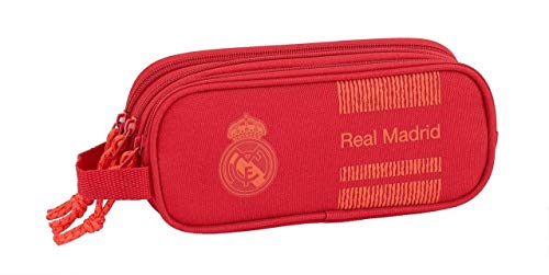 Real Madrid Manualidades/Escolares Unisex Adulto Estuche portatodo Triple Red 3' 3 equipacion 18/19 811957-635, Multicolor, Talla única